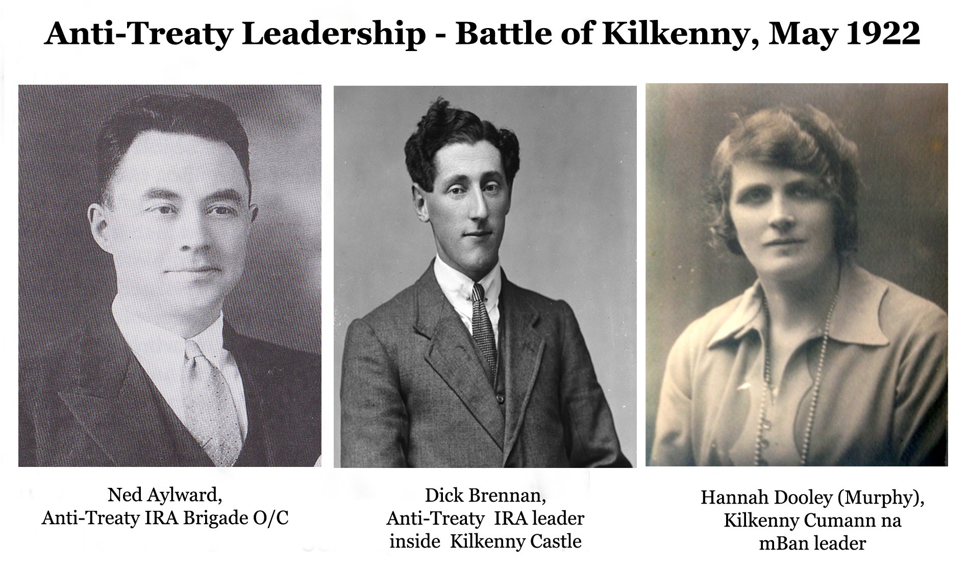 Leaders de la bataille de Kilkenny et de l'anti-traité