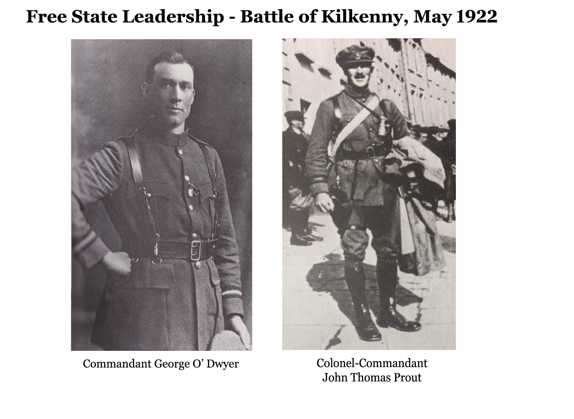 Leaders de la bataille de Kilkenny-État libre