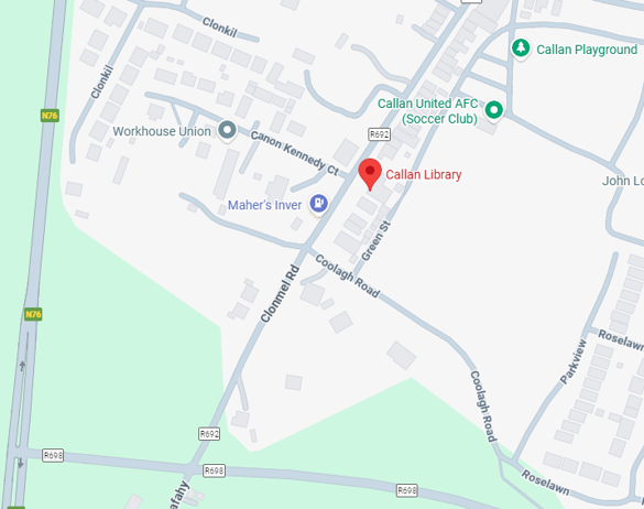 Callan Library Map Location