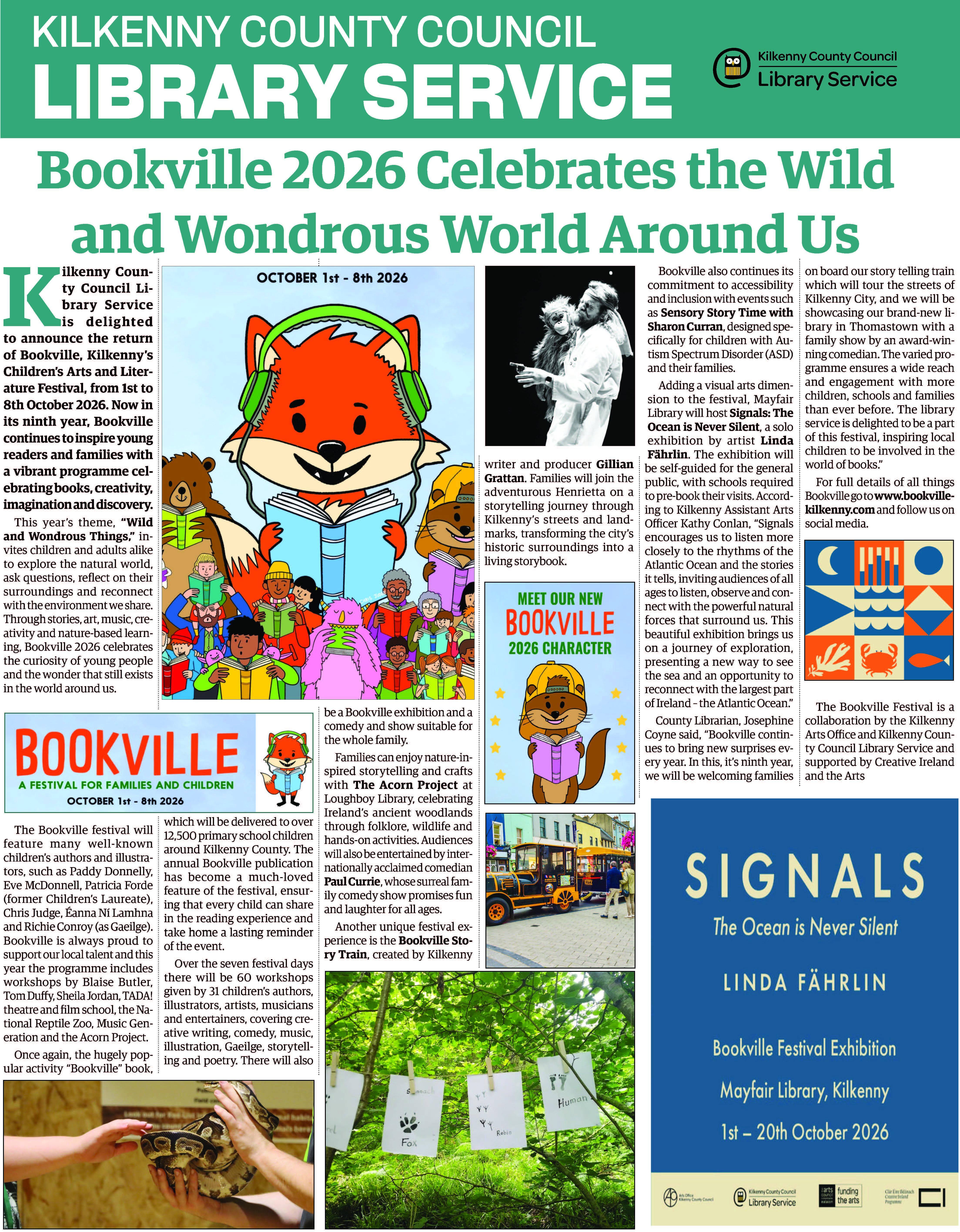 Bookville Newspaper Article